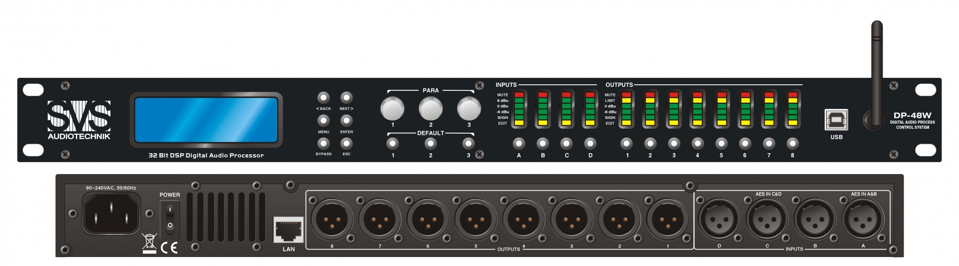 SVS Audiotechnik DP-48W Цифровой процессор: 4 входа 8 выходов в Камчатской области